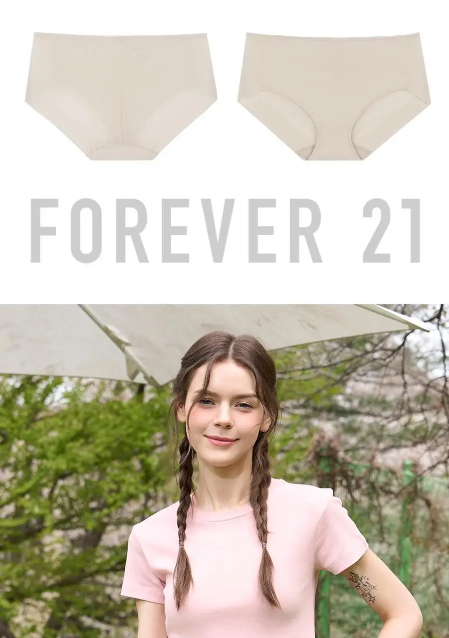 [속옷자국NO] 포에버21 노라인 인견 햄팬티 2PACK (스킨+블랙) 상세페이지 11